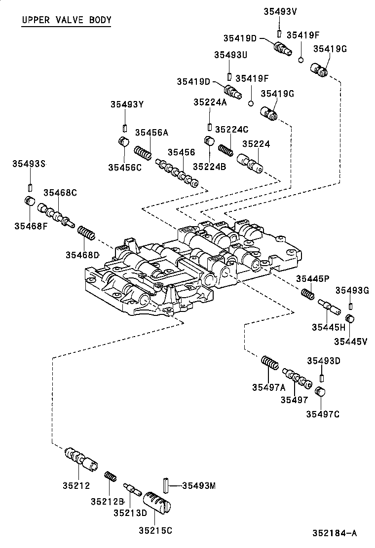 35432-26220 PLATE, VALVE BODY, NO.1 product image