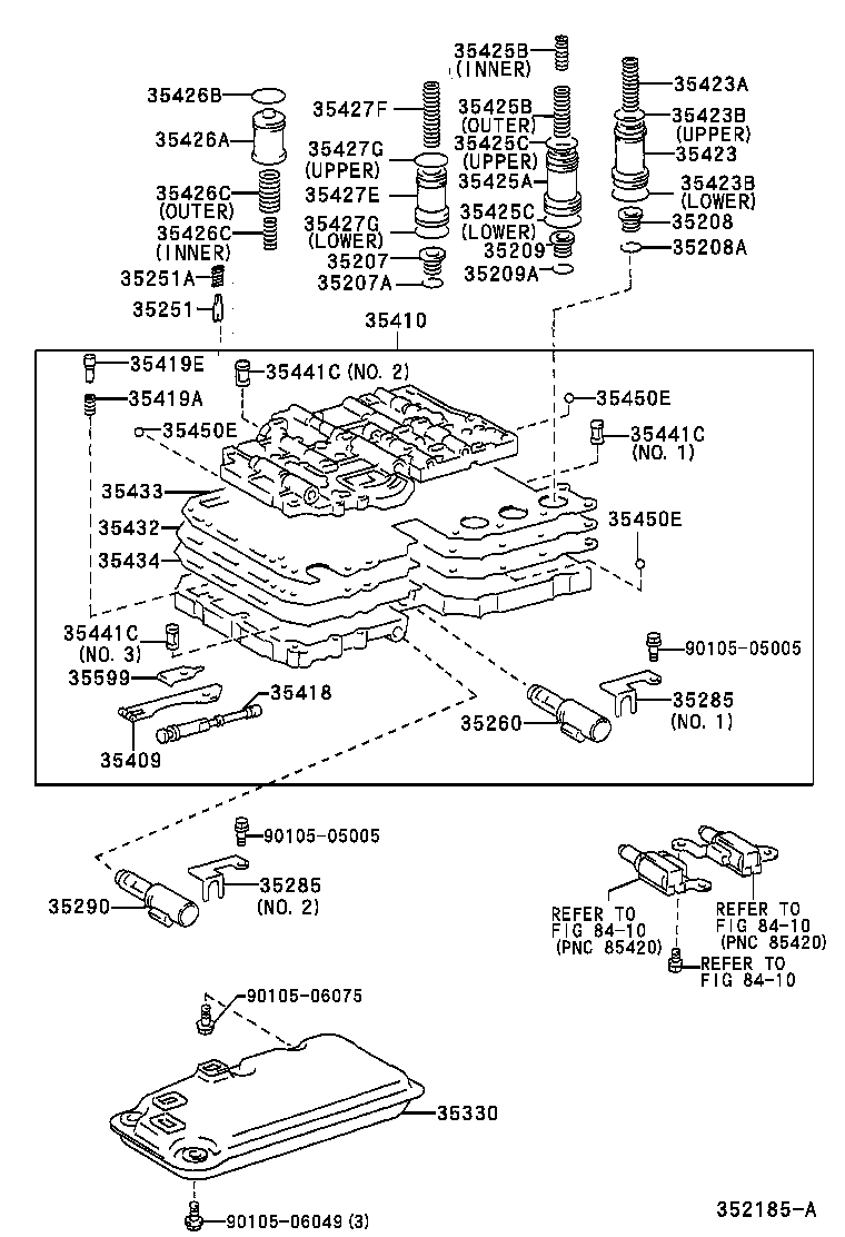 35432-26220 PLATE, VALVE BODY, NO.1 product image