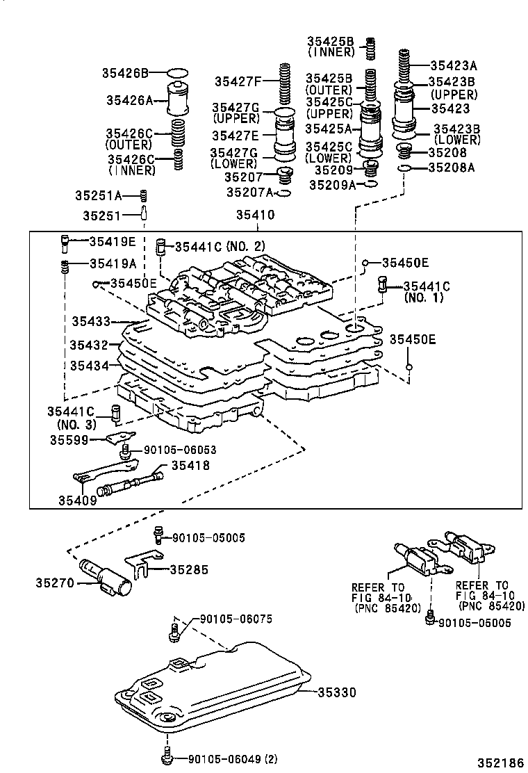 35432-26220 PLATE, VALVE BODY, NO.1 product image