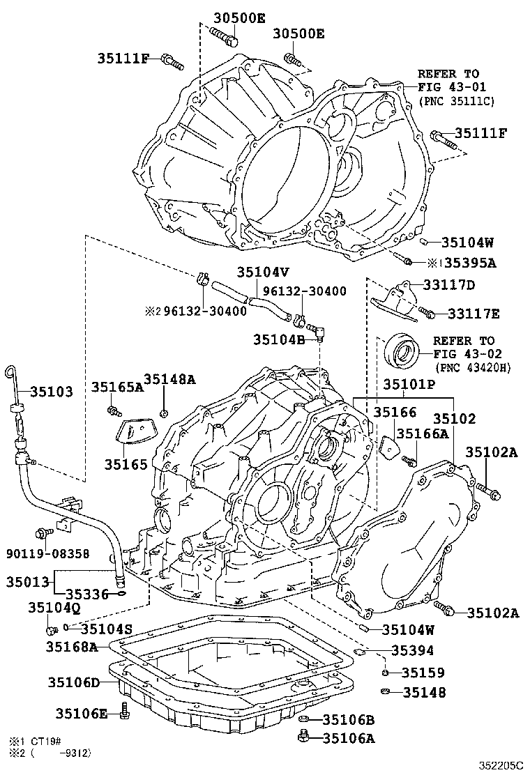 35013-21021 TUBE SUB-ASSY, TRANSMISSION OIL FILLER product image