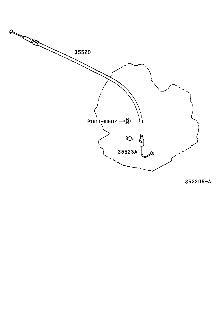 35520-21070 CABLE ASSY, THROTTLE product image