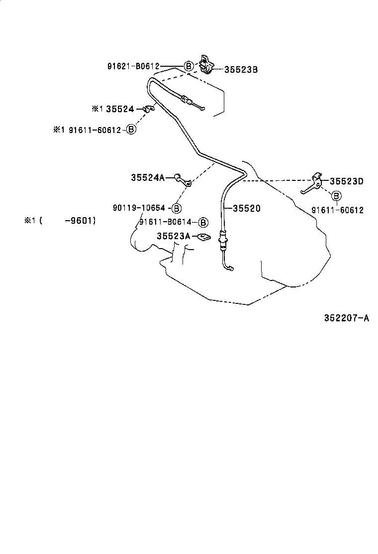 35520-21070 CABLE ASSY, THROTTLE product image