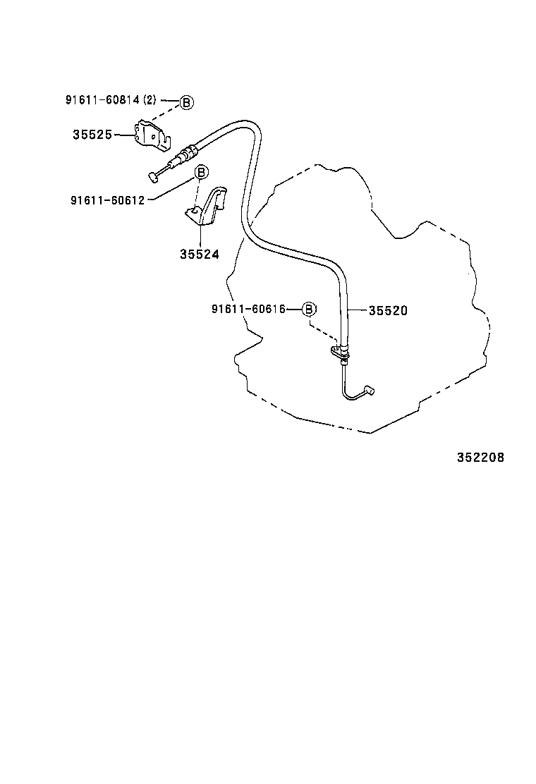 35520-21070 CABLE ASSY, THROTTLE product image