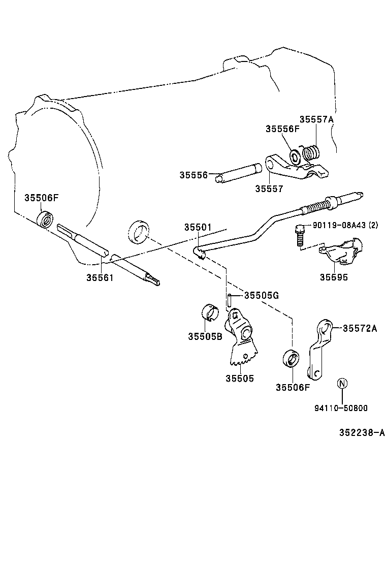 35520-37010 CABLE ASSY, THROTTLE product image