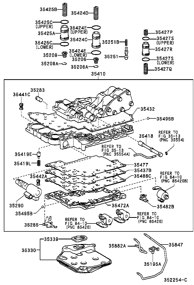 35209-52010 SPRING SUB-ASSY, C-2 ACCUMULATOR product image