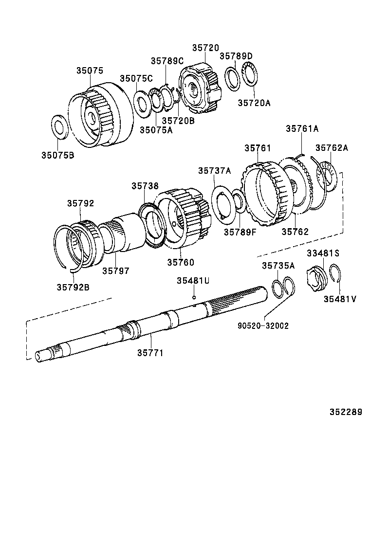34780-35040 YOKE ASSY, FLANGE (FOR AUTOMATIC TRANSMISSION) product image