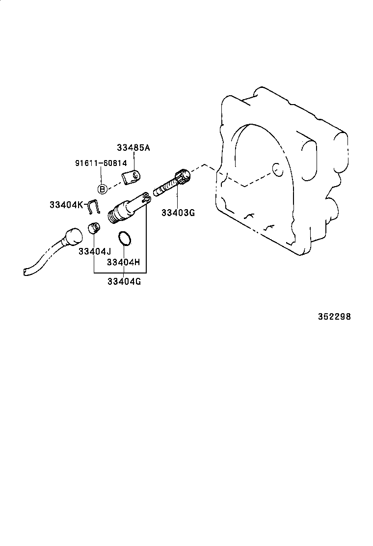 33403-65010 GEAR SUB-ASSY, SPEEDOMETER DRIVEN (ATM) product image