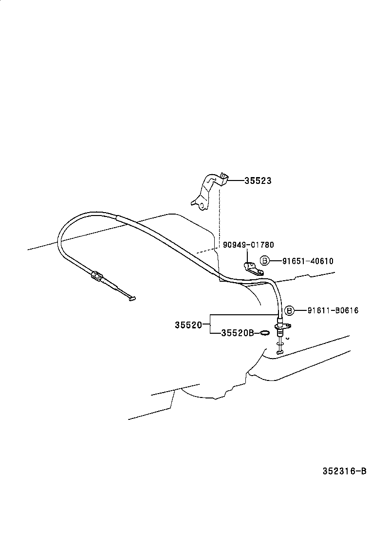 35520-38020 CABLE ASSY, THROTTLE product image