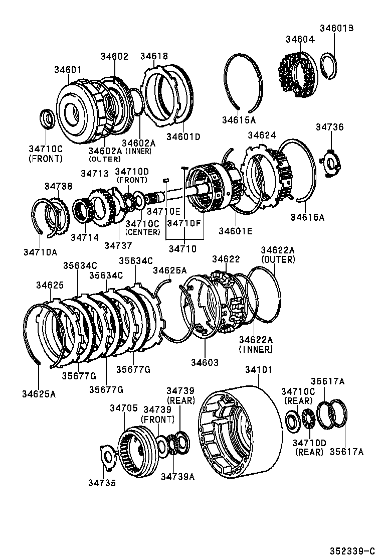 34710-30041 GEAR ASSY, OVERDRIVE PLANETARY product image
