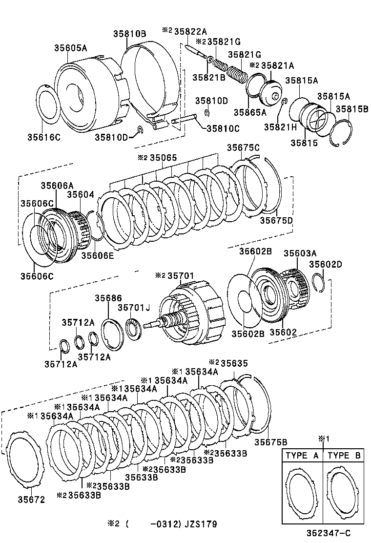 35065-30110 DRUM SUB-ASSY, REAR CLUTCH & FRONT SUN GEAR product image