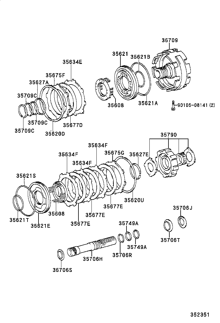 35067-30030 DISC SET, 3RD BRAKE, NO.2 product image