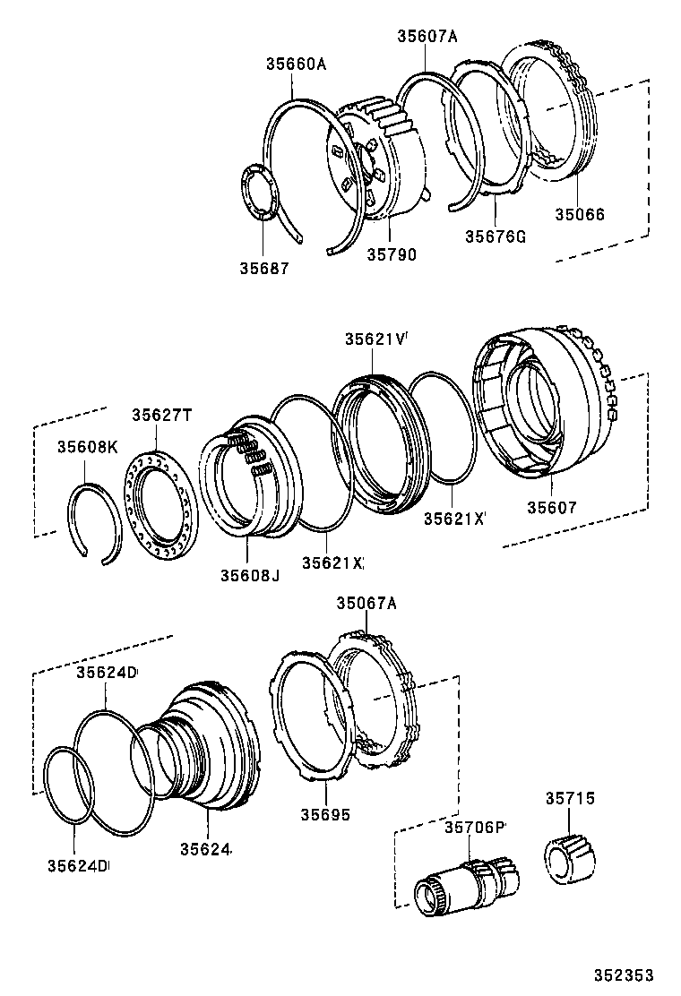 35067-30030 DISC SET, 3RD BRAKE, NO.2 product image