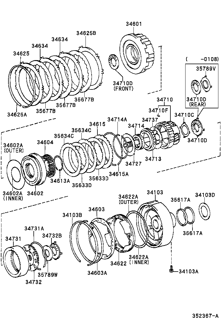 34101-38010 CASE SUB-ASSY, OVERDRIVE product image