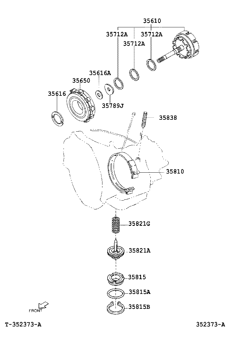 35610-87403 CLUTCH ASSY, FRONT MULTIPLE DISC product image