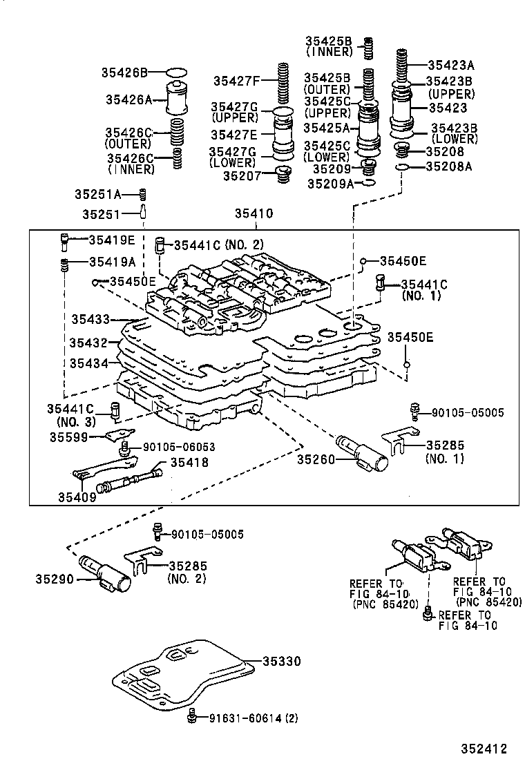 35432-35280 PLATE, VALVE BODY, NO.1 product image