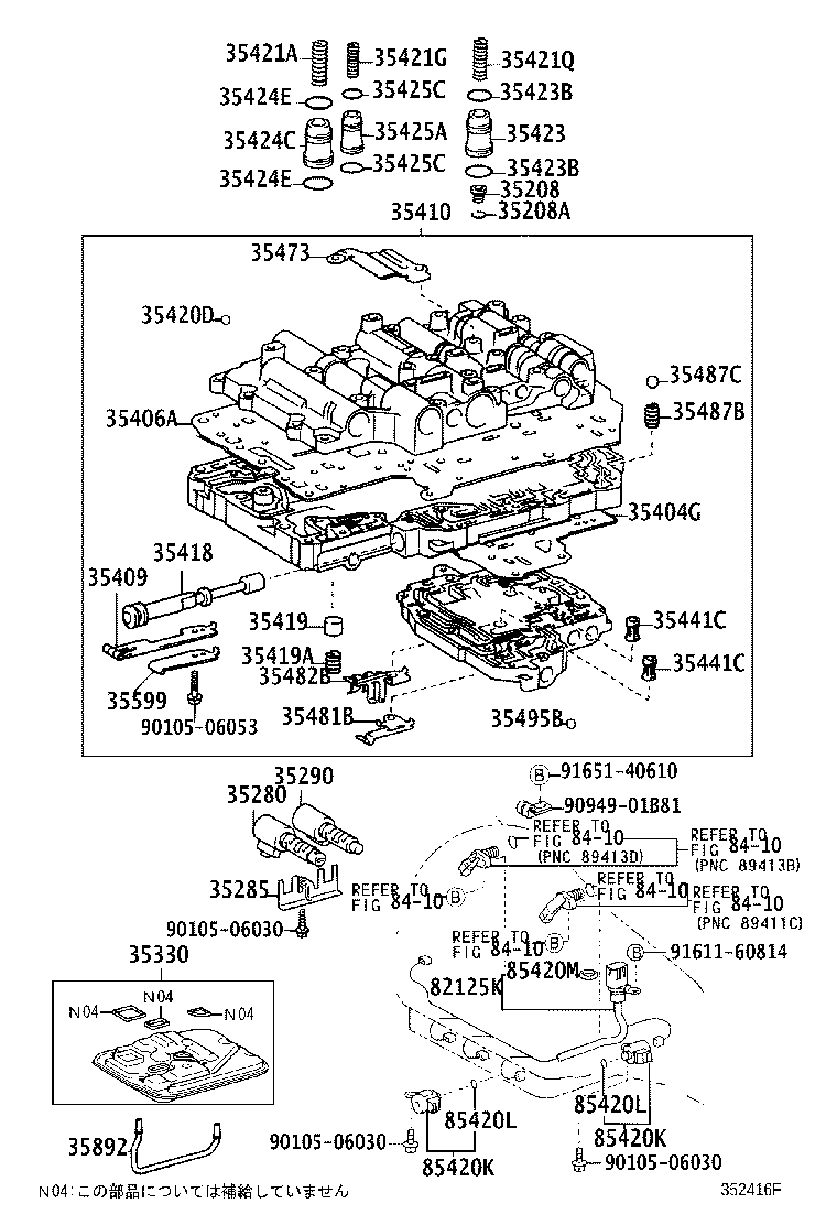 35432-30610 PLATE, VALVE BODY, NO.1 product image