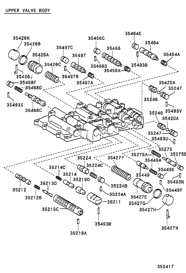 35432-30610 PLATE, VALVE BODY, NO.1 product image