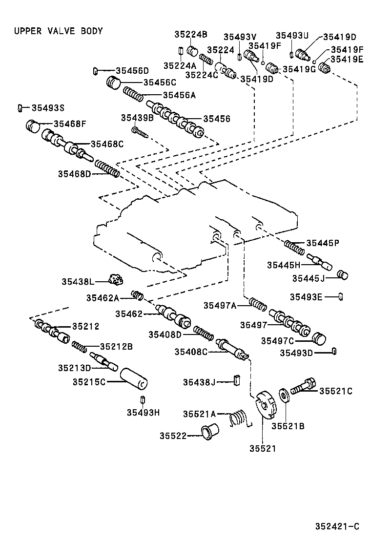 Toyota 35285-24010 PLATE, SOLENOID LOCK