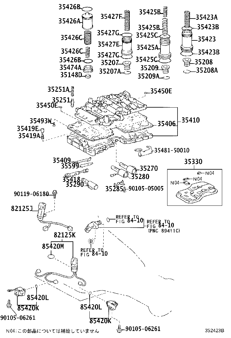 35432-30610 PLATE, VALVE BODY, NO.1 product image