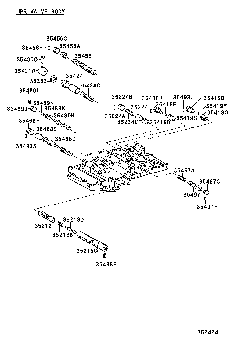 35432-30610 PLATE, VALVE BODY, NO.1 product image