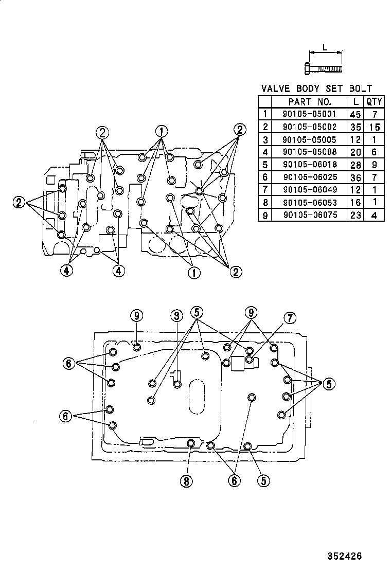 35432-30610 PLATE, VALVE BODY, NO.1 product image