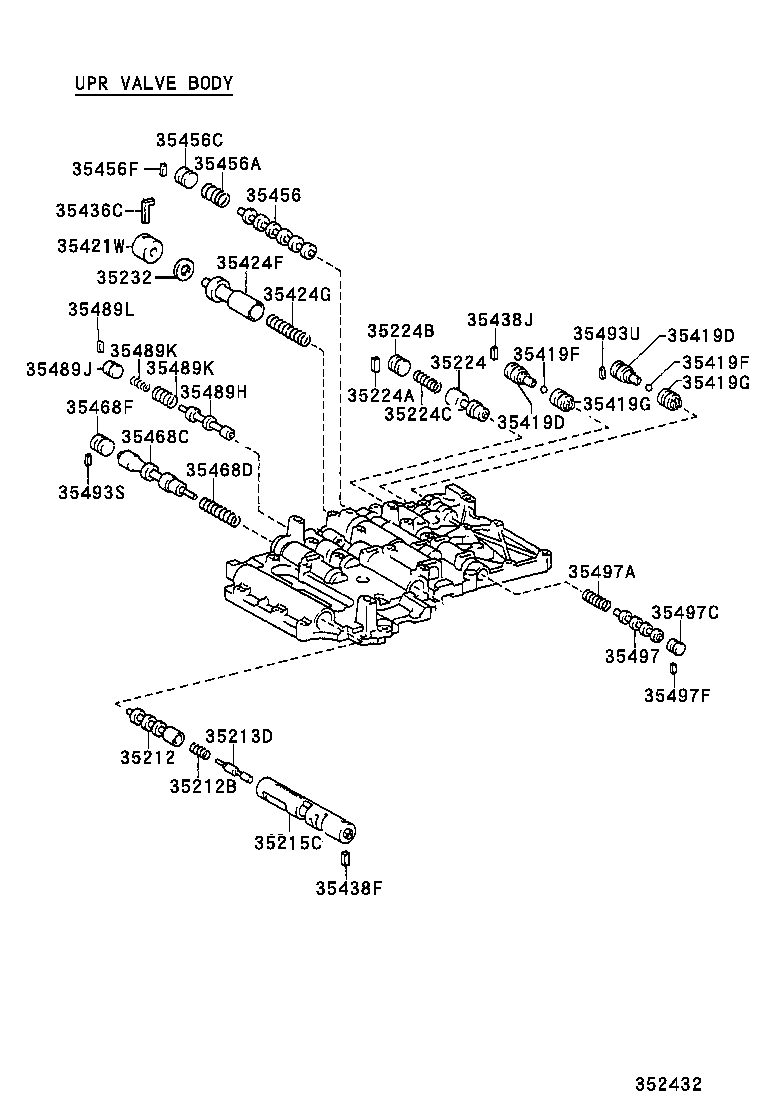 35432-30610 PLATE, VALVE BODY, NO.1 product image