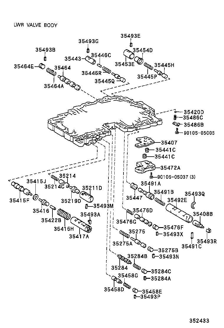 35432-30610 PLATE, VALVE BODY, NO.1 product image