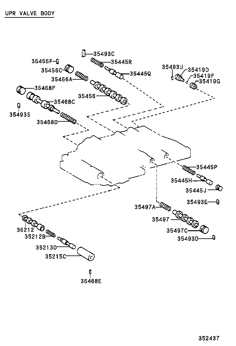 35432-30610 PLATE, VALVE BODY, NO.1 product image