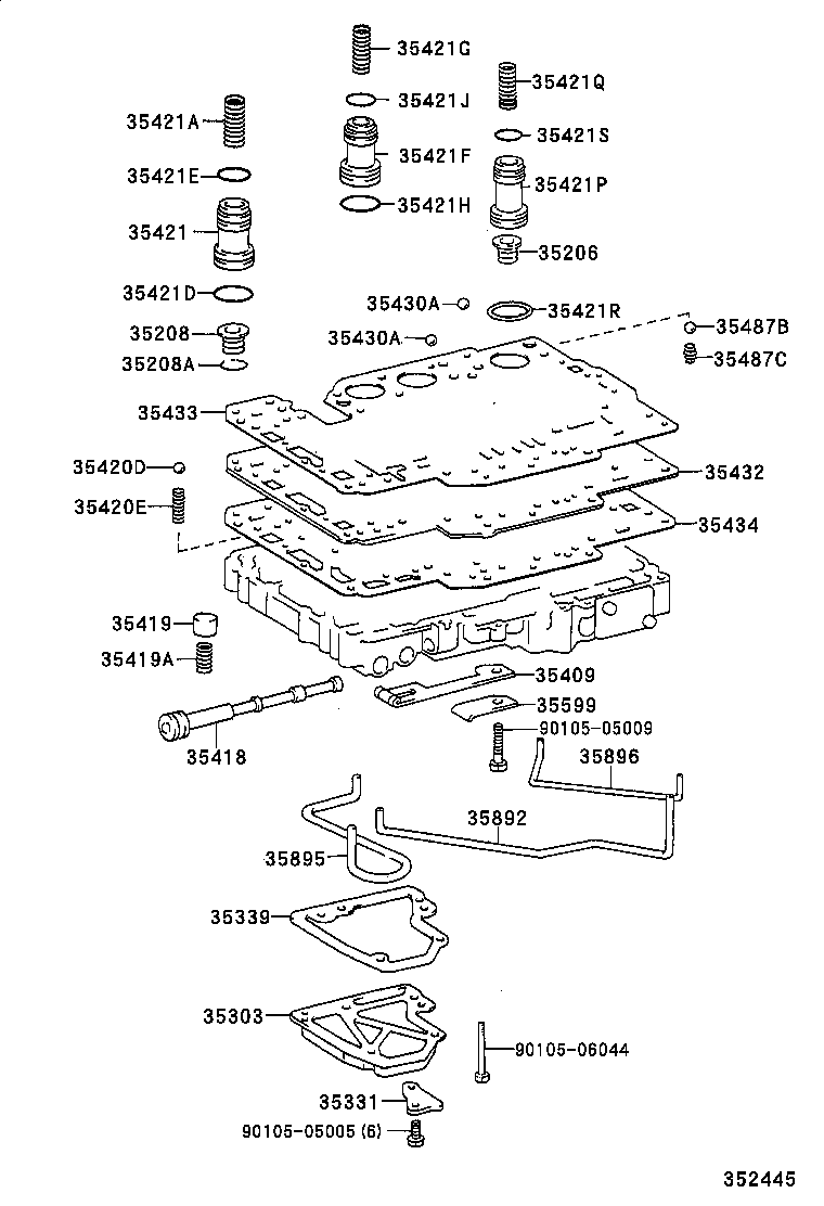 35409-30030 SPRING SUB-ASSY, MANUAL DETENT product image