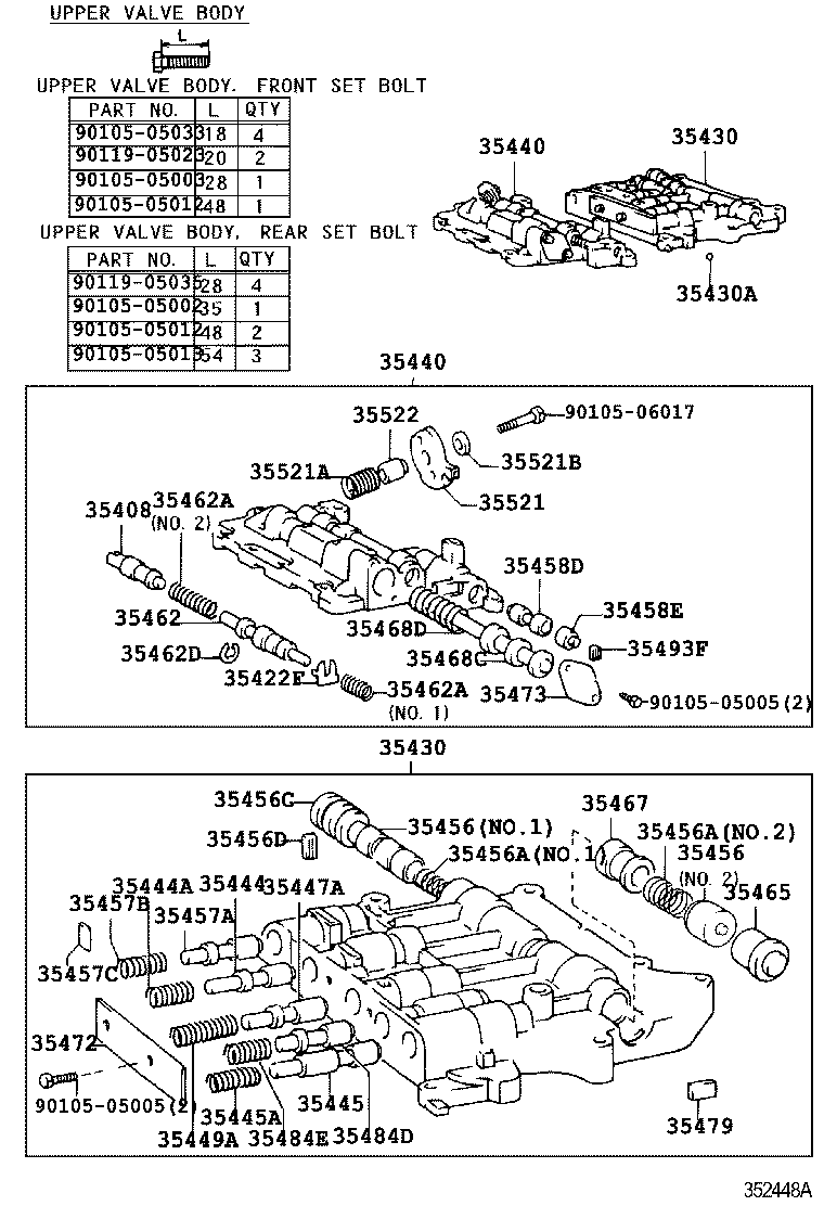 35409-30030 SPRING SUB-ASSY, MANUAL DETENT product image