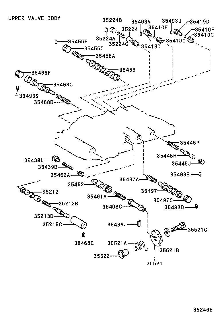 35409-22030 SPRING SUB-ASSY, MANUAL DETENT product image