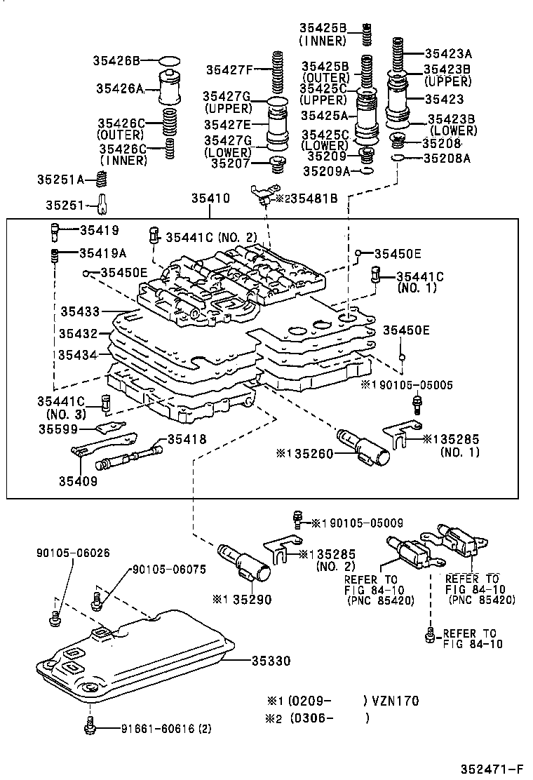 Toyota 35410-35720 BODY ASSY, TRANSMISSION VALVE