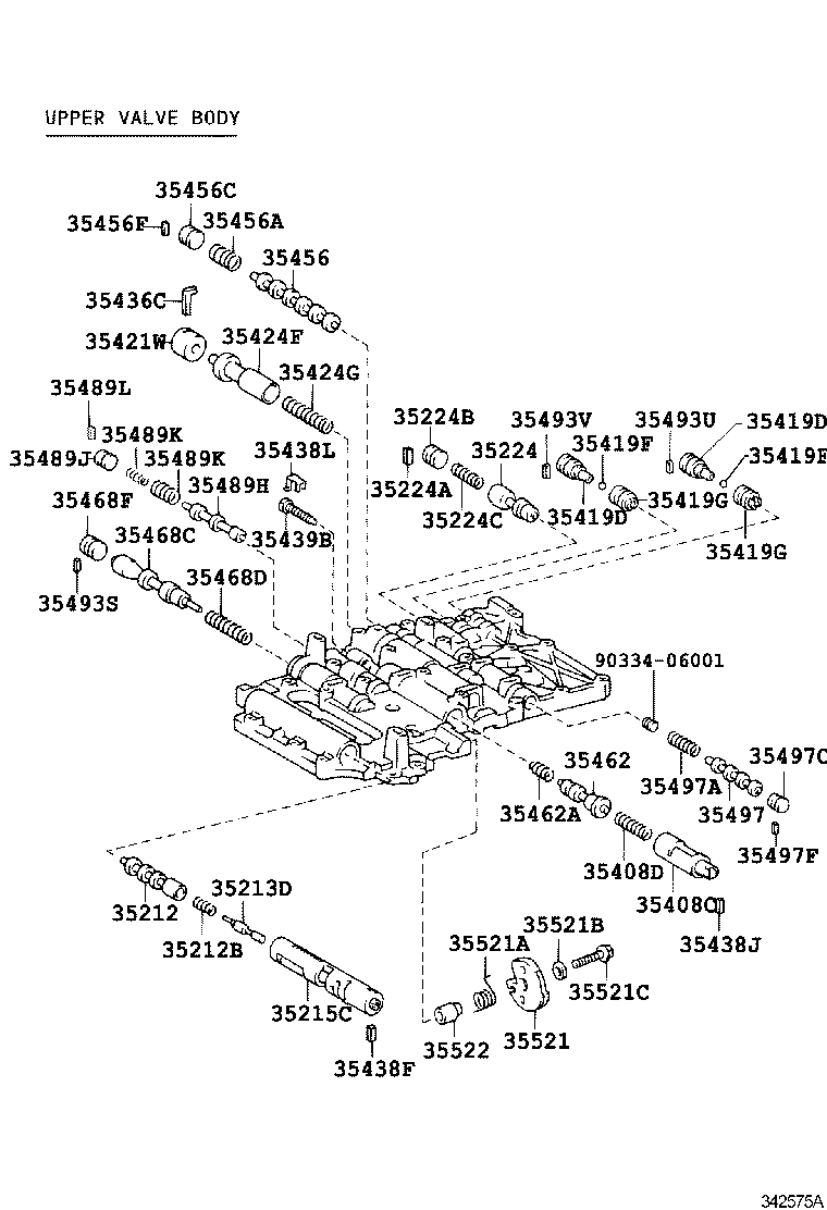 35406-30090 PLATE SUB-ASSY, VALVE BODY product image