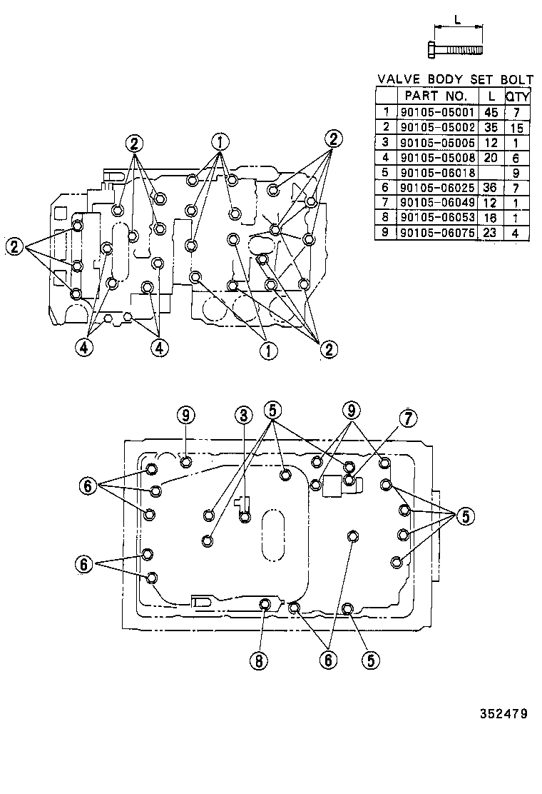35432-30620 PLATE, VALVE BODY, NO.1 product image