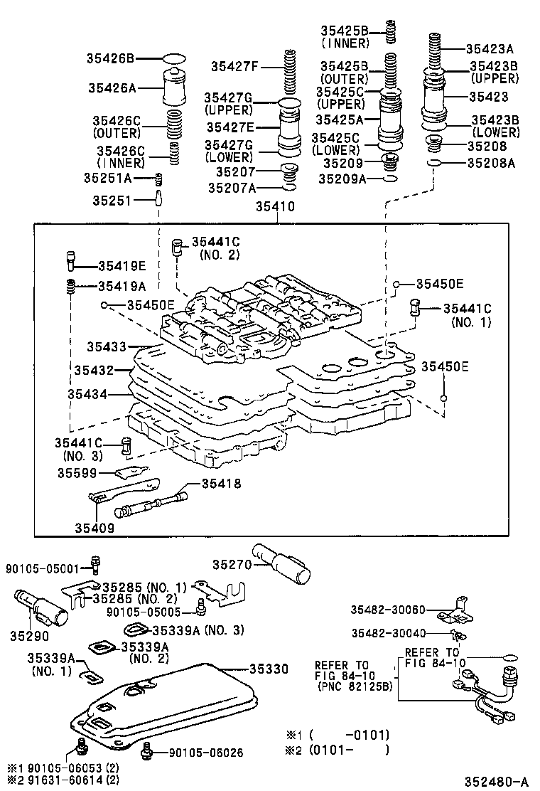 35432-30620 PLATE, VALVE BODY, NO.1 product image
