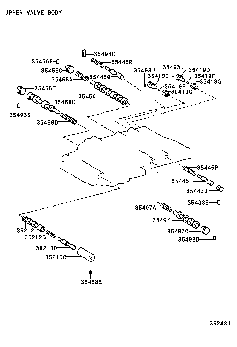 35432-30620 PLATE, VALVE BODY, NO.1 product image