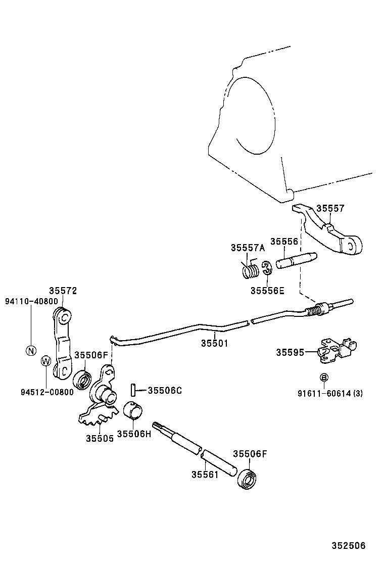 35520-35150 CABLE ASSY, THROTTLE product image