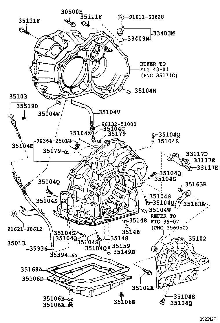 35013-28130 TUBE SUB-ASSY, TRANSMISSION OIL FILLER product image