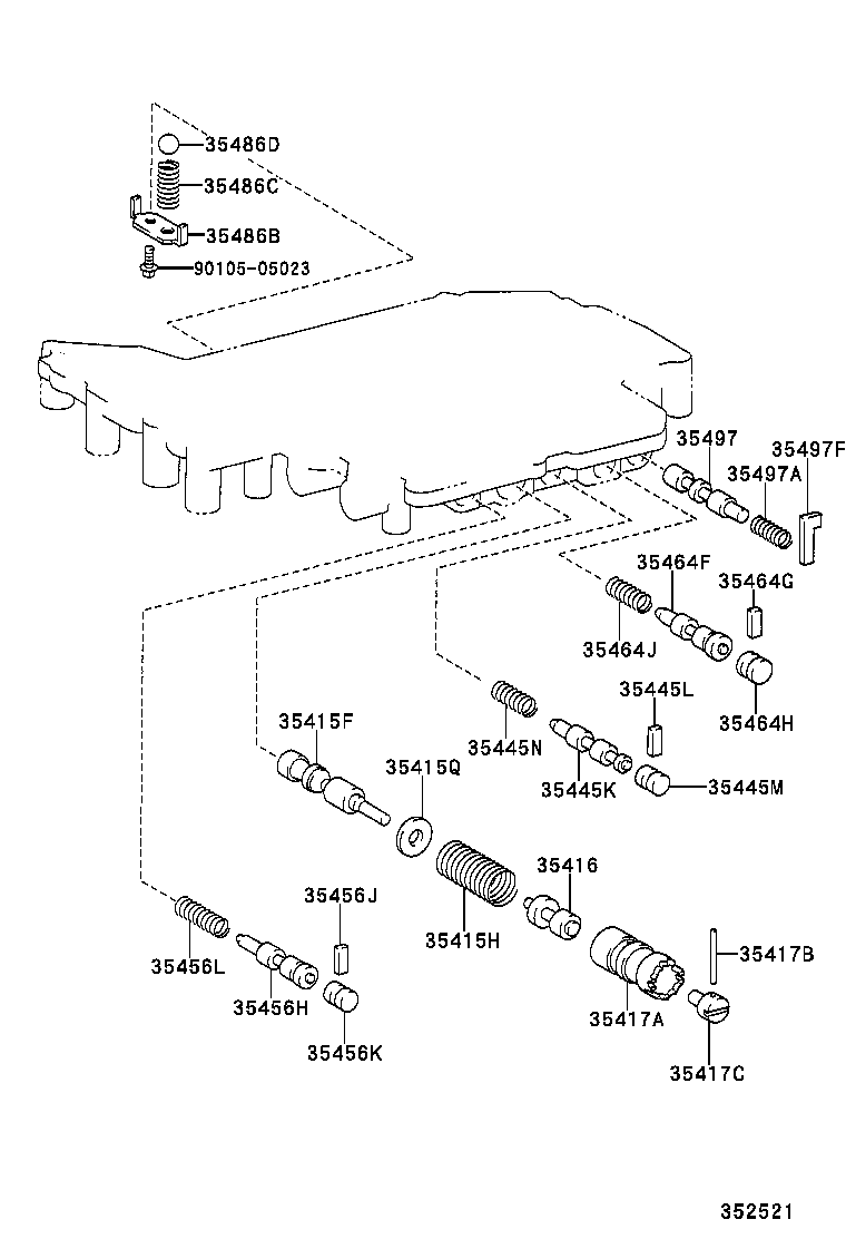 35219-28010 PLUNGER, LOCK UP CONTROL VALVE product image
