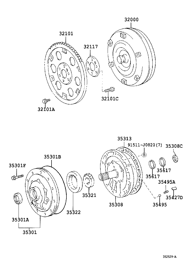 35321-60040 GEAR, FRONT OIL PUMP DRIVE product image