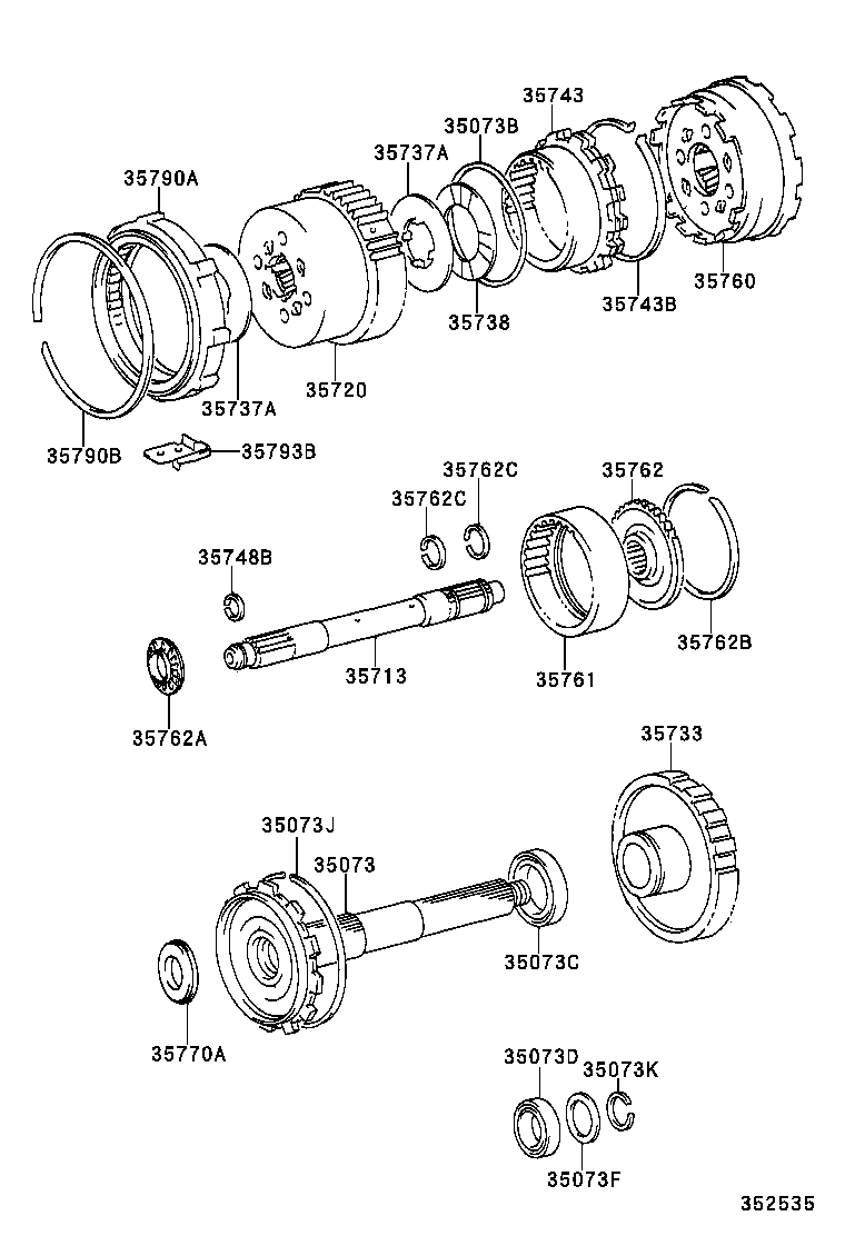 35720-60030 GEAR ASSY, FRONT PLANETARY product image