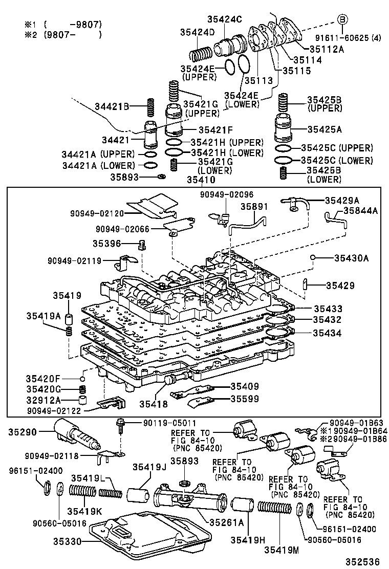 35261-60010 CYLINDER, THROTTLE PRESSURE ACCUMULATOR product image