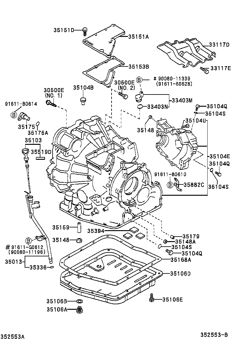 35103-07010 GAGE SUB-ASSY, TRANSMISSION OIL LEVEL product image