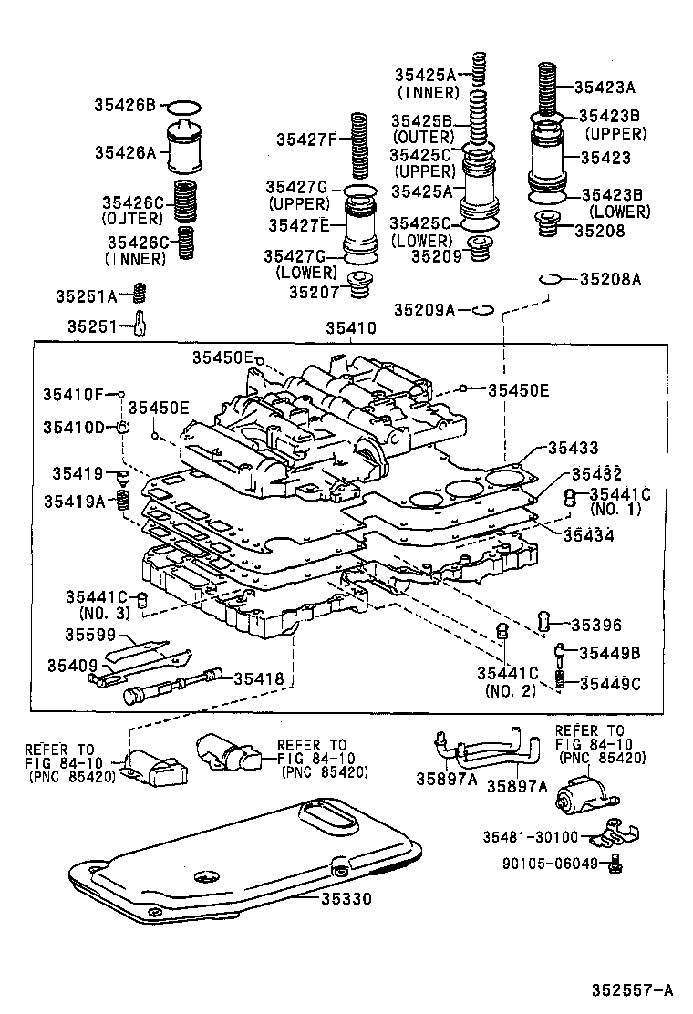 35432-35280 PLATE, VALVE BODY, NO.1 product image