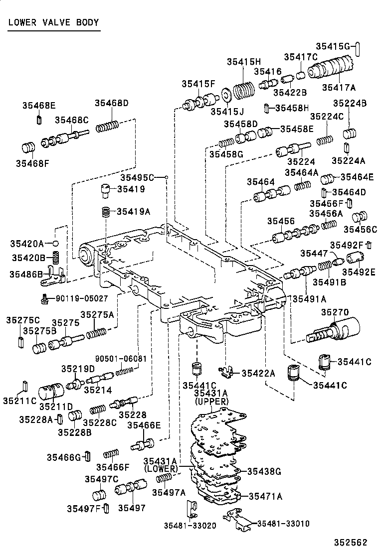 35410-41020 BODY ASSY, TRANSMISSION VALVE product image