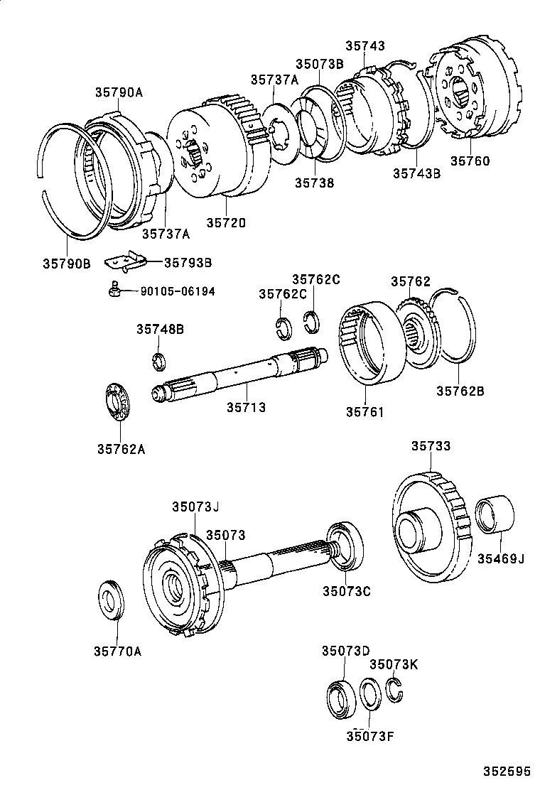 35762-37010 FLANGE, REAR PLANETARY RING GEAR product image