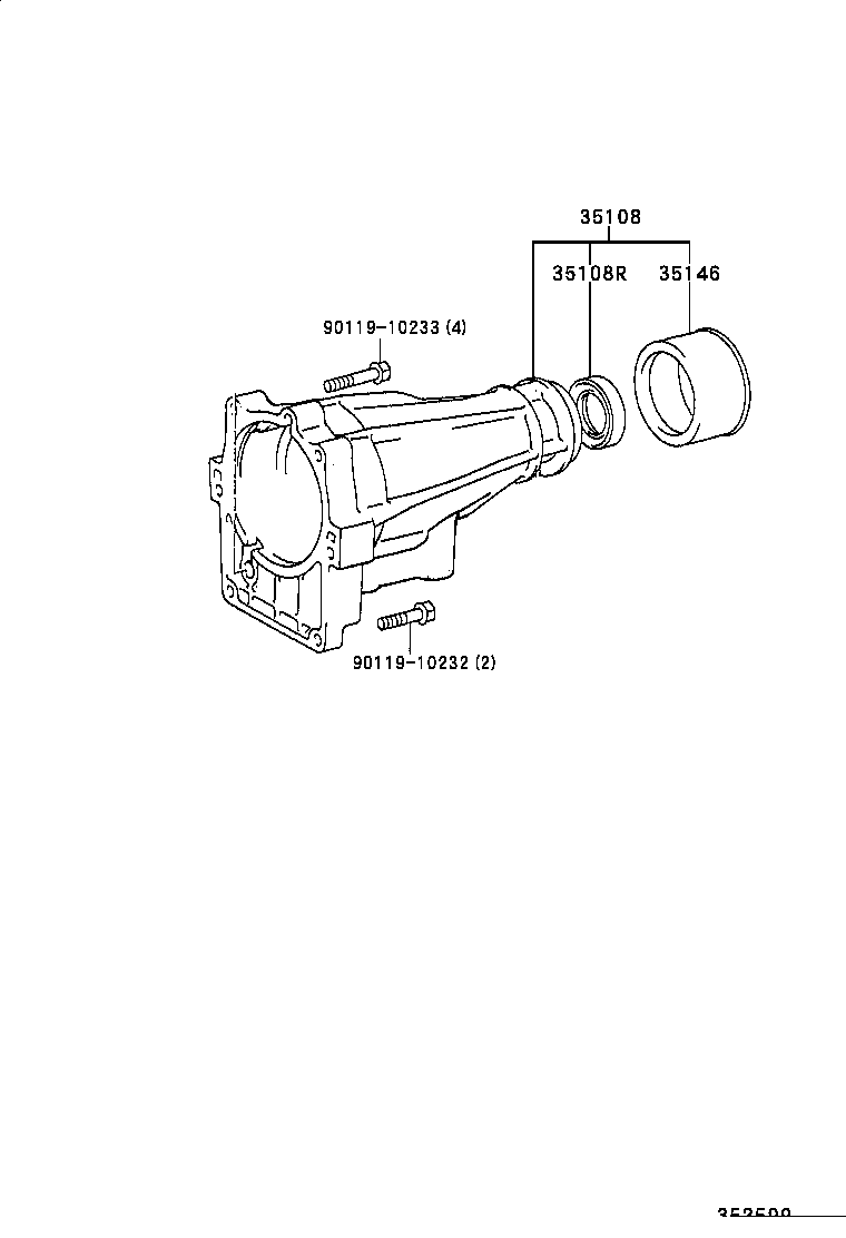 35182-28010 GASKET, EXTENSION HOUSING (ATM) product image