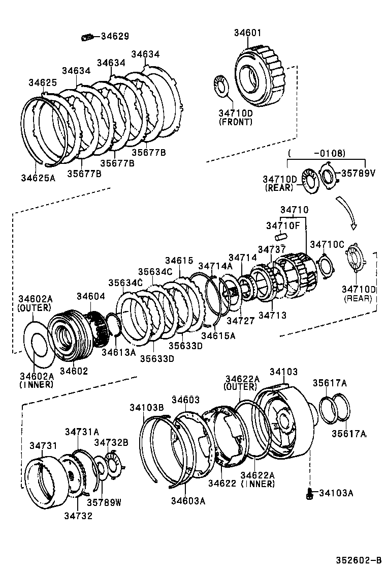 Toyota 34625-30180 FLANGE, OVERDRIVE BRAKE, NO.1