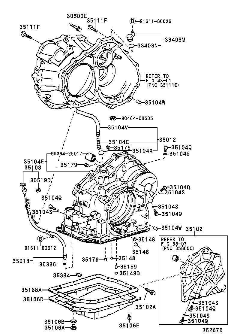 35102-48011 COVER SUB-ASSY, TRANSAXLE REAR product image
