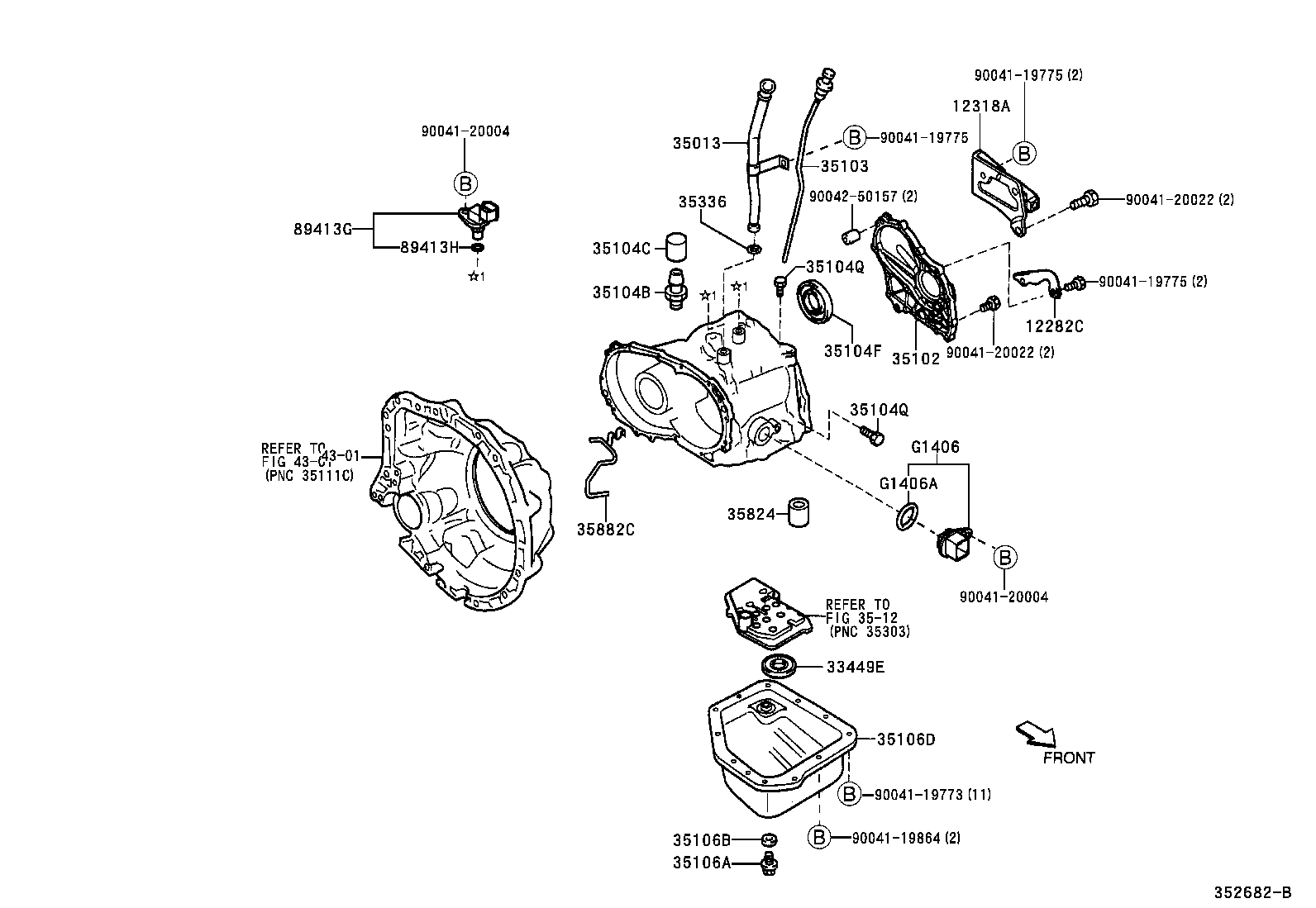 35013-97201 TUBE SUB-ASSY, TRANSMISSION OIL FILLER product image